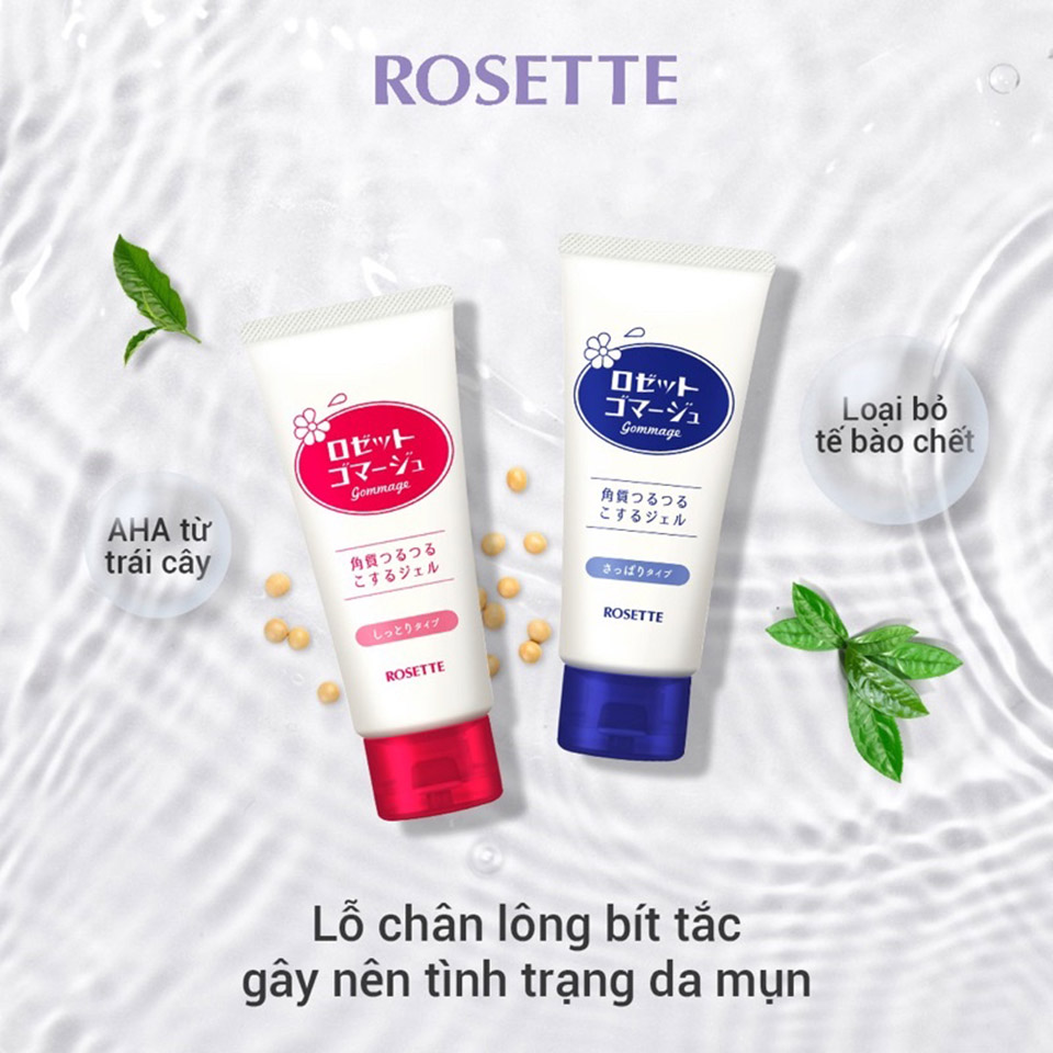Tẩy da chết dạng peeling Rosette Nhật bản